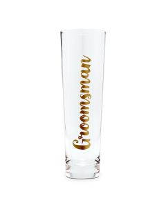 Stemless Toasting Champagne Flute Gift For Wedding Party - Groomsman