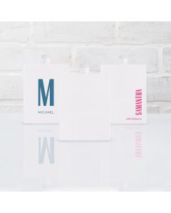 Personalized White Stainless Steel Hip Flask