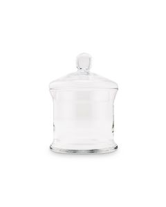 Small Glass Apothecary Candy Jar - Cylinder with Lid