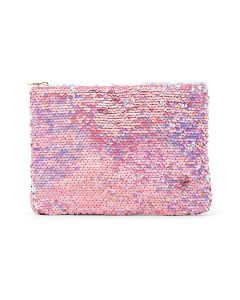 Women’s Mermaid Sequin Makeup Bag - Pink 