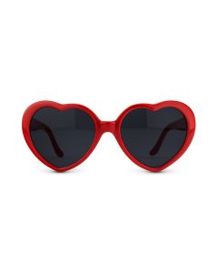 Women's Unique Shaped Bachelorette Party Sunglasses - Red Hearts