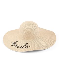 Women’s Floppy Straw Sun Hat - Bride