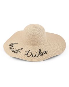 Women’s Floppy Straw Sun Hat - Bride Tribe