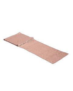Modern Sparkle Sequin Table Runner - Metallic Rose Gold