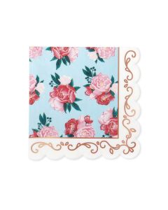 Cute Special Occasion Paper Party Napkins - Modern Floral - Set Of 20