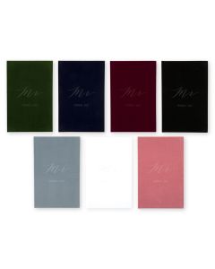 Personalized Velvet Vow Pocket Notebook