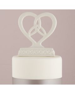 Heart Framed Trinity Knot Cake Top