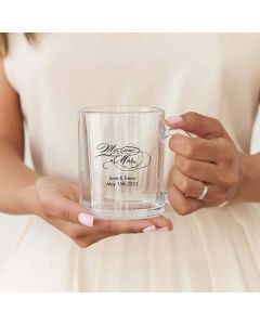 Clear Glass Coffee Mugs - Personalized