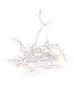 Decorative Incandescent Plug-In String Lights - White Garland