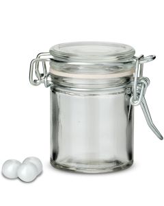 Personalized Mini Glass Bottle With Wire Snap (pkgs of 12)