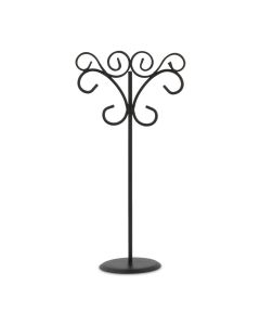 Ornamental Wire Stationery Holders Tall - Black (pack of 6)