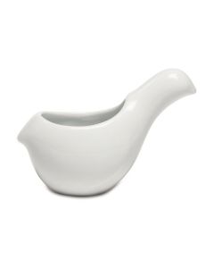 Small White Ceramic Bird Favor Container (pkgs of 4)