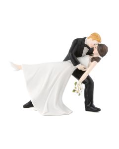 "A Romantic Dip" Dancing Bride And Groom Couple Figurine