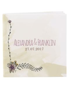 Natural Charm Personalized Book Style Notepad
