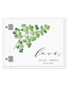 Personalized Clear Acrylic Wedding Guest Book