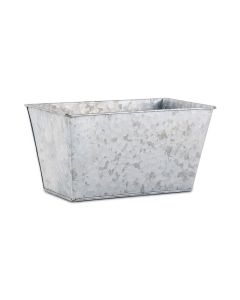Galvanized Tin Rectangular Planter