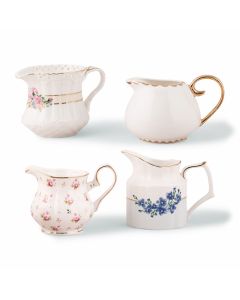 Vintage Creamer Assortment Favor Vase Set 
