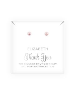 Swarovski Pearl Stud Earrings in a Personalized Gift Box