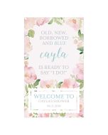 Garden Party Personalized Welcome Sign