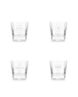 Personalized Square 8 Oz. Whiskey Glass