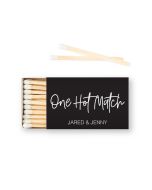 Custom Matchbox Wedding Favor - One Hot Match
