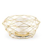 Modern Gold Geometric Metal Table Centerpiece