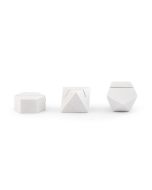 White Geometric Card Holder - Assortment