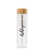 Personalized Glass Tea Infuser Travel Mug