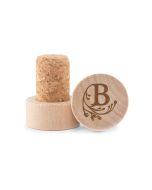 Custom Engraved Reusable Wooden Bottle Stopper - Modern Fairy Tale