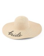 Women’s Floppy Straw Sun Hat - Bride