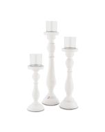 Shabby Chic Spindle Candle Holder Set