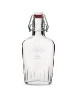 Personalized Clear Glass Hip Flask