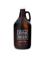 Personalized Glass Beer Growler - Drink Beer Print