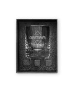 Round 11 Oz. Whiskey Glass Gift Box Set
