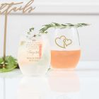 Large 15 oz Personalized Stemless Wine Glasses 
