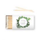 Custom Matchbox Wedding Favor - Greenery