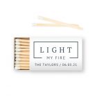 Custom Matchbox Wedding Favor - Rustic Love