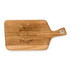 Personalized Wooden Paddle Cutting & Serving Board With Handle
