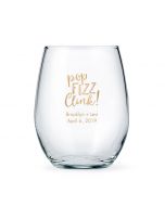 Personalized Stemless Wine Glasses - Large 