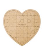 Personalized Wooden Heart Puzzle Wedding Guest Book