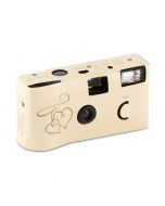 Disposable Camera With Flash - Gold Enchanted Hearts