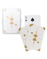 Classic Metallic Gold Playing Cards in Plastic Case