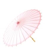 Pretty Paper Parasol With Bamboo Handle - Vintage Pink