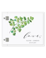 Personalized Clear Acrylic Wedding Guest Book