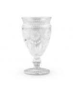 Vintage Style Pressed Glass Goblet Clear