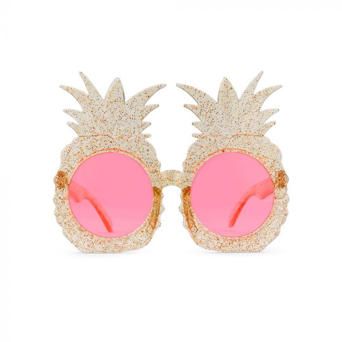 Women's Unique Shaped Bachelorette Party Sunglasses - Pineapples